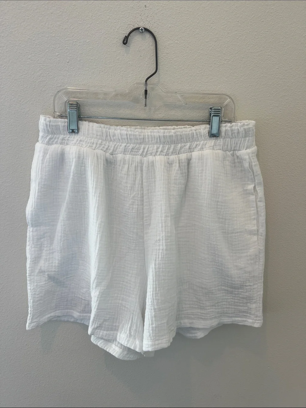 Women’s Casual 2-Piece Cotton Linen Set Button Down Oversized Shirt & Shorts